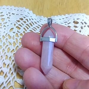 Pink  Obelisk Pendant, new